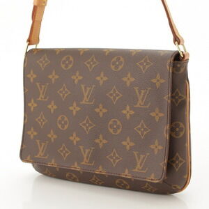Louis Vuitton Brown Shoulder Leather Bag Tango Short Monogram Musette